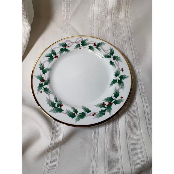 Mikasa Christmas Holly L3473 Buffet Platter 12-1/4" - Picture 1 of 6